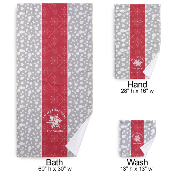 Snowflakes Bath Towel Sets - 3-piece - Approval