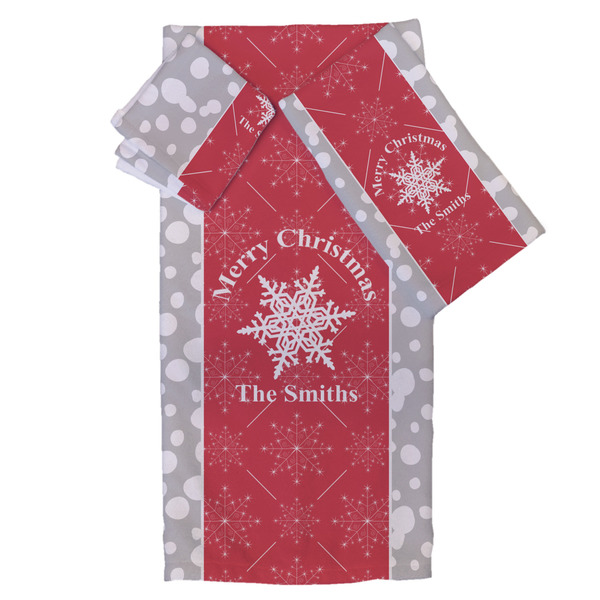 Custom Snowflakes Bath Towel Set - 3 Pcs (Personalized)
