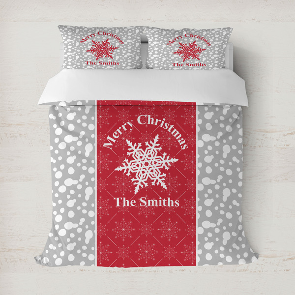 Custom Snowflakes Duvet Cover (Personalized)