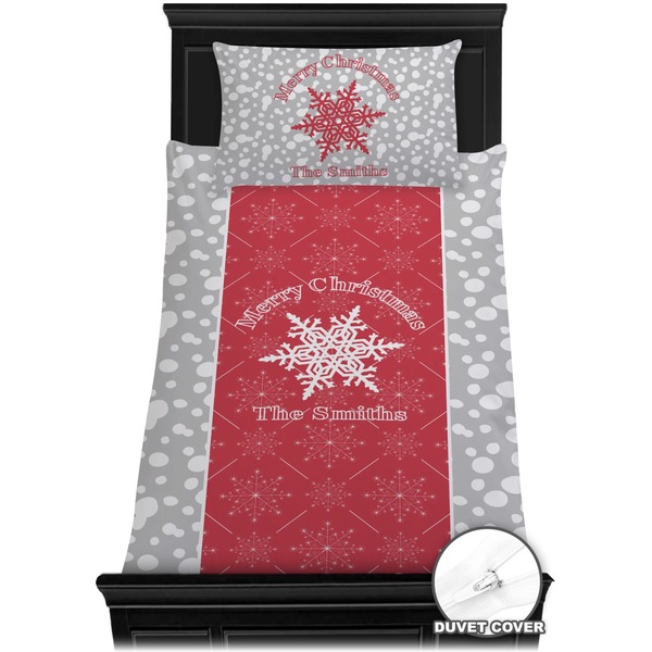 Snowflakes Bedding Set (Twin) - Duvet