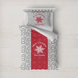 Snowflakes Duvet Cover Set - Twin (Personalized)