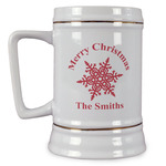 Snowflakes Beer Stein (Personalized)