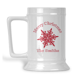 Snowflakes Beer Stein (Personalized)