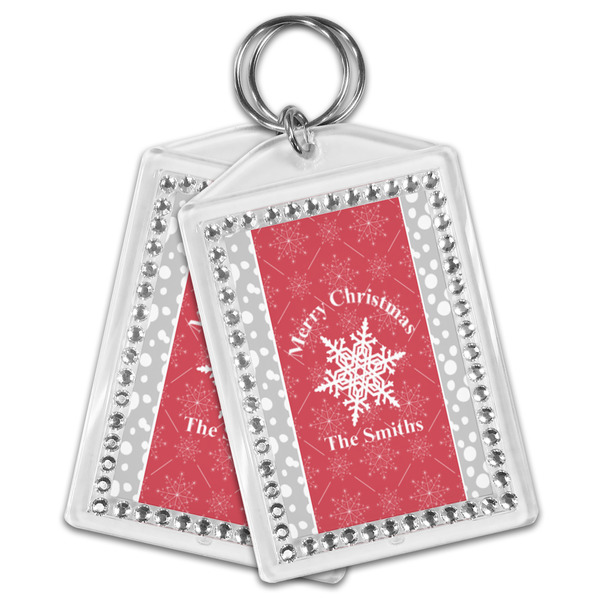 Snowflakes Bling Keychain - MAIN
