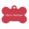 Snowflakes Bone Shaped Dog ID Tag (Personalized)