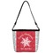 Snowflakes Bucket Bag w/ Genuine Leather Trim (Personalized)