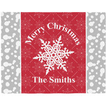 Snowflakes Woven Fabric Placemat - Twill w/ Name or Text