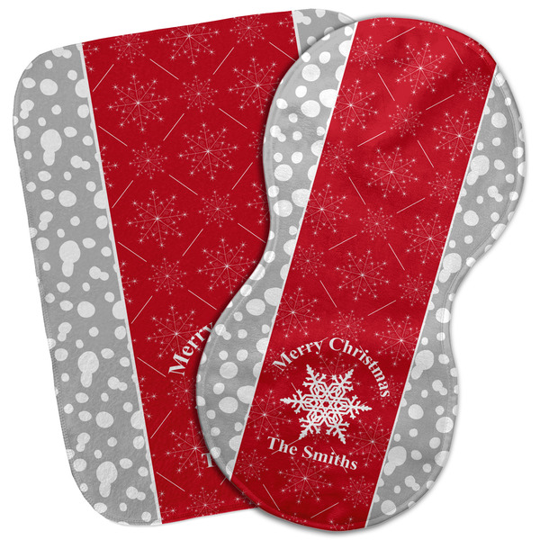 Custom Snowflakes Burp Cloth (Personalized)