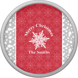 Snowflakes Cabinet Knob (Silver) (Personalized)