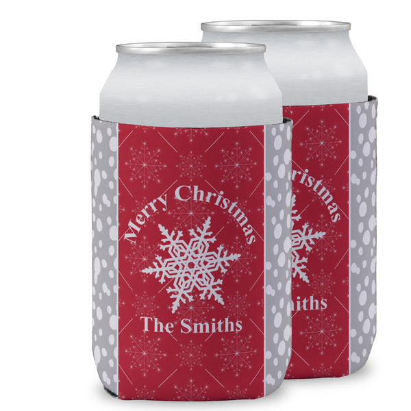 Custom Snowflakes Can Cooler (12 oz) w/ Name or Text