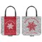 Snowflakes Canvas Tote - Front and Back