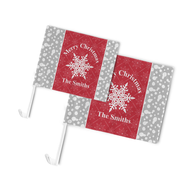 Snowflakes Car Flags - PARENT MAIN (both sizes)