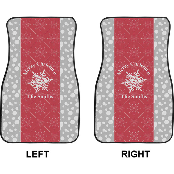Snowflakes Car Mat Front - Approval