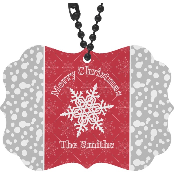 Custom Snowflakes Rear View Mirror Decor (Personalized)