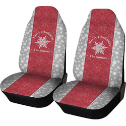 Snowflakes Car Seat Covers (Set of Two) (Personalized)
