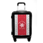 Snowflakes Carry On Hard Shell Suitcase (Personalized)