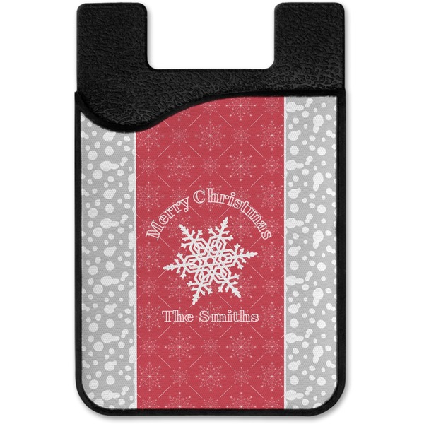 Snowflakes Cell Phone Credit Card Holder