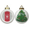 Snowflakes Ceramic Christmas Ornament - X-Mas Tree (APPROVAL)