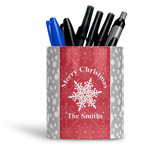 Snowflakes Ceramic Pen Holder