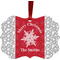 Snowflakes Christmas Ornament (Front View)