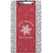Snowflakes Clipboard (Legal Size) (Personalized)