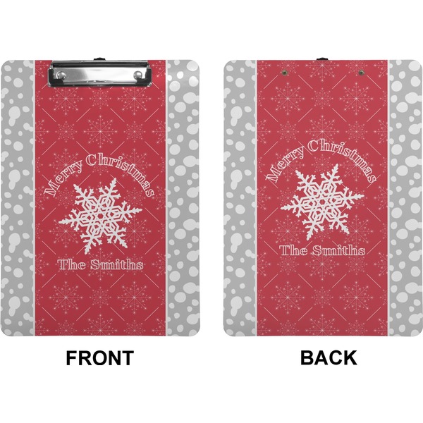 Snowflakes Clipboard (Letter) (Front + Back)
