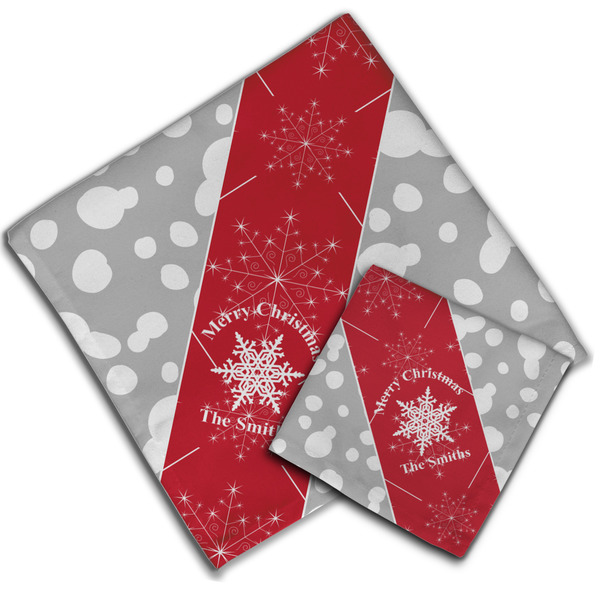 Snowflakes Cloth Napkins - Personalized Lunch & Dinner (PARENT MAIN)