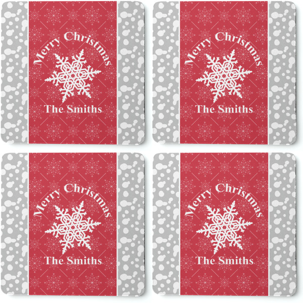 Snowflakes Coaster Rubber Back - Apvl
