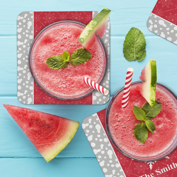 Snowflakes Coaster Set - LIFESTYLE