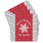 Snowflakes Cork Coaster - Set of 4 w/ Name or Text