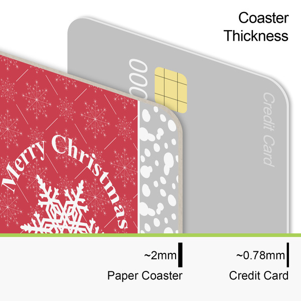 Snowflakes Coaster Thickness