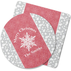 Snowflakes Rubber Backed Coaster (Personalized)
