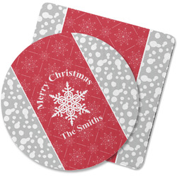 Snowflakes Rubber Backed Coaster (Personalized)