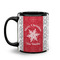 Snowflakes Coffee Mug - 11 oz - Black