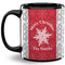 Snowflakes Coffee Mug - 11 oz - Full- Black