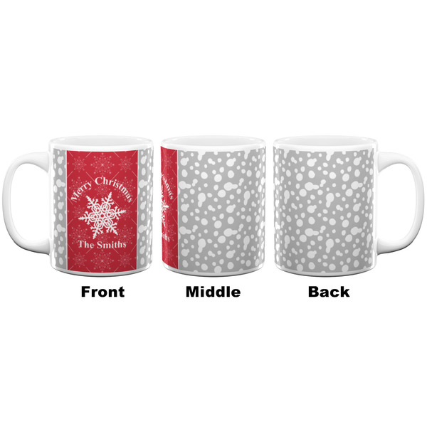Snowflakes Coffee Mug - 11 oz - White APPROVAL