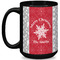 Snowflakes Coffee Mug - 15 oz - Black Full
