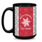 Snowflakes Coffee Mug - 15 oz - Black