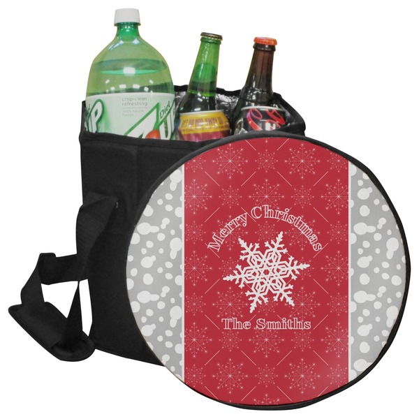 Custom Snowflakes Collapsible Cooler & Seat (Personalized)