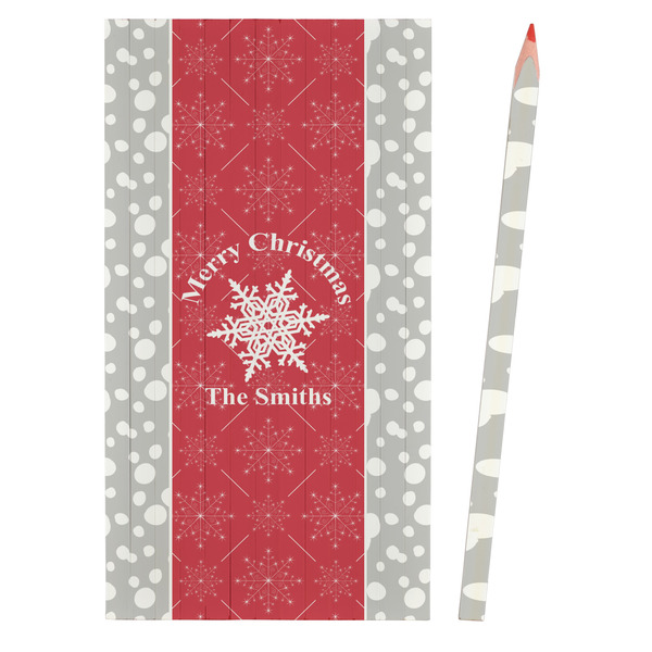 Snowflakes Colored Pencils - Front View