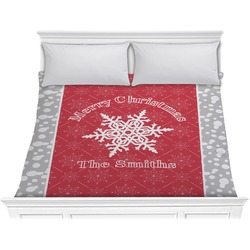 Snowflakes Comforter - King (Personalized)