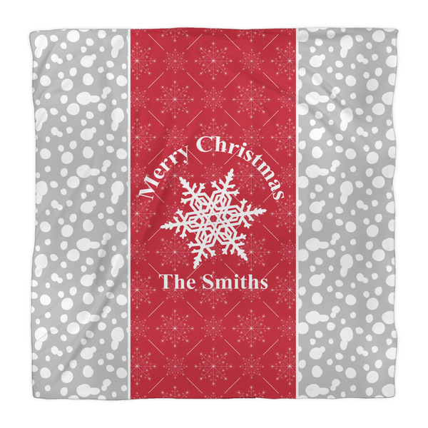 Snowflakes Comforter - Queen - Front