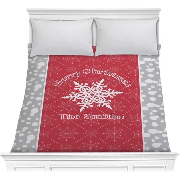 Custom Snowflakes Comforter - Full / Queen (Personalized)