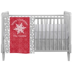 Snowflakes Crib Comforter / Quilt (Personalized)