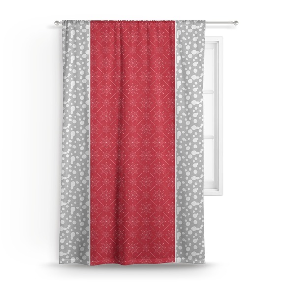 Custom Snowflakes Curtain - 50"x84" Panel
