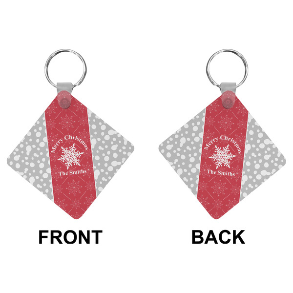 Snowflakes Diamond Keychain (Front + Back)