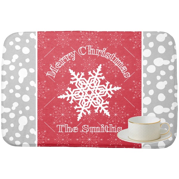 Snowflakes Dish Drying Mat