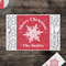 Snowflakes Disposable Paper Placemat - In Context