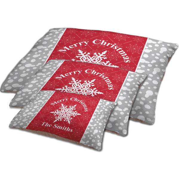 Snowflakes Dog Beds - MAIN (sm, med, lrg)