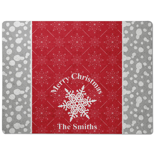 Snowflakes Dog Food Mat - Medium without bowls